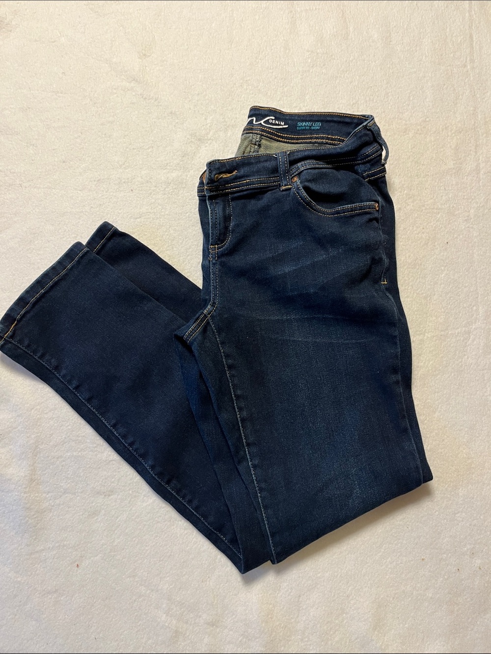 INC International Concepts Women's Skinny Jeans - Dark Blue